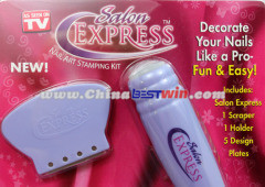 Salon Express Nail Art Stamping Kit New As Seen On TV