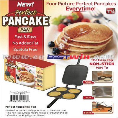 4 PCS Perfect Pancake Maker Non-Stick Breakfast Eggs Omelets As Seen On TV