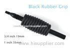 3 / 4 inch 19mm Disposable Tattoo Tubes Round Black Rubber Grip