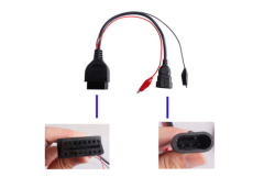 Fiat 3 Pin to OBD2 16 Pin OBD Diagnostic Cable Car Fault Code Cable Diagnostic Connector