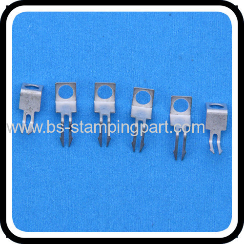 stamped precision customized PCB flat metal spring clips