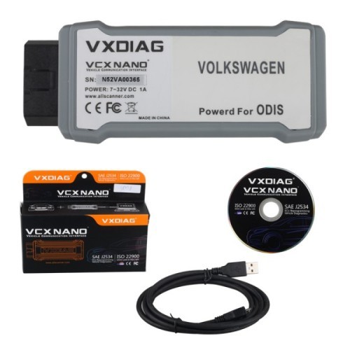 VXDIAG VCX NANO 5054A ODIS V2.0 Support UDS Protocol with Multi-languages