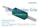 Green rubber disposable tattoo tubes and grips with tip 1 inch 19mm