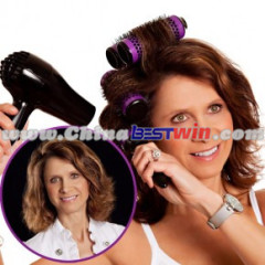 Click N Curl by Casual Panache Full Set Purple Medium Styling Rollers Brush As Seen On TV