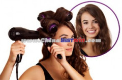 Click N Curl by Casual Panache Full Set Purple Medium Styling Rollers Brush As Seen On TV