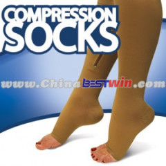 Zipper Compression Socks As Seen On TV