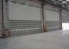 Industrial wind resistance overhead sectional doors for aluminum single sheet panel electric running