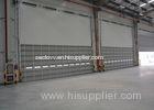 Industrial wind resistance overhead sectional doors for aluminum single sheet panel electric running