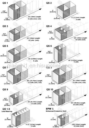 Hesco Barrier/Hesco Fence for military[QIAOSHI Barrier]