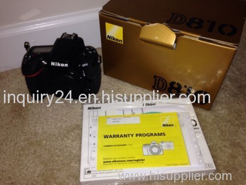 Nikon D810 36.3MP FX-format Digital SLR Camera