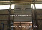 Small sound big width single board metal sectional doors with hard solid motor running