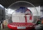 Clear Inflatable Show Ball Outdoor Christmas Snow Globe Inflatables With Santa
