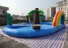 Fire - Retardant Children Blow Up Water Park Water Ball Pool With Rainbow And Tree
