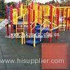 Exterior gym / playground / swimming pool interlocking rubber tile dogbone crumb flooring