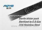 Pre - made magnum tattoo needles / sterile tattoo needles soldered on bar