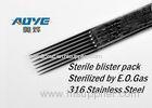 Pre - made magnum tattoo needles / sterile tattoo needles soldered on bar