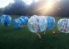 Half Color Grass Sports Inflatable Bubble Soccer Balls With Bowl Valve