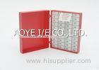 Red 40 count single foam block Needle Counters Medical grade with Snap closure