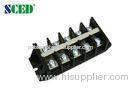 Black High Current Power Terminal Block Pitch 20.00mm 600V 80A For Rail Transportation