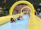 Yellow Inflatable Sports Field Slide The City With Bowling