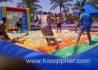 0.55 Pvc Colorful Inflatable Soapy Football Field