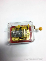 Yunsheng Golden Standard Hand-crank Musical Movement With Clear Case