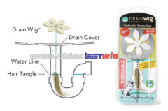 Drainwig Shower Drain Wig Chain Cleaner Hair Bathroom Clog Remover Set of 2 Pc As Seen On TV