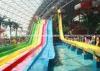 4 Lanes GRP Custom Water Slides / Amusement Park Water Slides for Adults