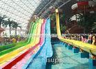 4 Lanes GRP Custom Water Slides / Amusement Park Water Slides for Adults