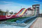 Cool Huge Fun Rainbow Water Slides With Custom Length 4 Lanes