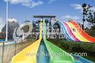 Green And Yellow Speed Water Slide For Adults / OEM Tall Water Slides