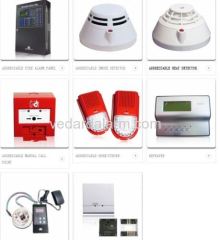 Fire Fighting alarm control panel with release button gas extinguishing building fire security