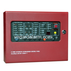 Fire Fighting alarm control panel with release button gas extinguishing building fire security