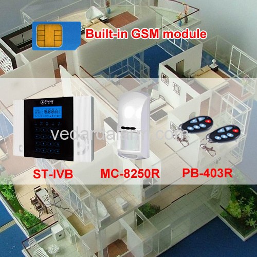 NEWEST GSM ALARM SYSTEM W PIR DOOR CONTACT WIRELESS SECURITY