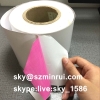 Pink Adhesive Ultra Destructible Label Paper Materials Invisible Cover Destructible Label Vinyl