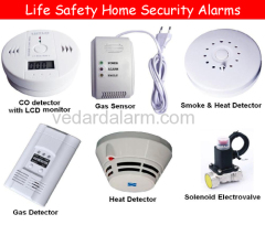 CO detector carbon monoxide poisonous gas monitor and alarm for home security lifesaving