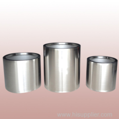 Cylindrical shape stainless steel flower pots mirror