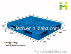 1100*1100 HDPE shipping plastic pallet rack