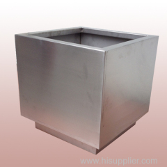 square modern decoration metal flower vase