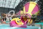 Indoor Fiberglass Aqua Park Equipment 2 Persons Water World Water Slide