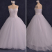 ALBIZIA Gorgeous Beading Tulle A Line Ball Gown Rhinestone\Crystal Watteau Wedding Dresses