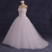 ALBIZIA Gorgeous Beading Tulle A Line Ball Gown Rhinestone\Crystal Watteau Wedding Dresses