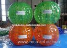 Amusement Playground Air Bubble Football Soccer Half Green And Orange Color