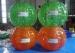 Amusement Playground Air Bubble Football Soccer Half Green And Orange Color