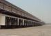Steel structure dock shelter prevent rain and anti collision from truck