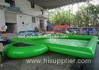 0.9mm PVC Tarpaulin Green Adult Inflatable Swimming Pool With Platform