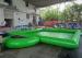 0.9mm PVC Tarpaulin Green Adult Inflatable Swimming Pool With Platform