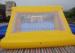 Adults / Children Inflatable Soap Soccer Field Yellow Color For Family Gardens