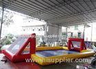 Funny Red Inflatable Soccer Arena For Playing Bubble Ball Football