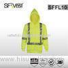 CSA Z96-09 standard sweatshirt high visibility safety clothing zipper front customizable with hood